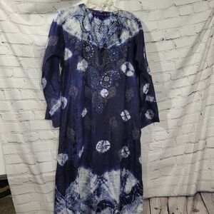 Mavroleon Swim Cover Up Maxi dress size large Beach